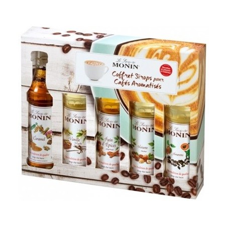 COFFRET CAFÉ GOURMAND MONIN  5X5  CL