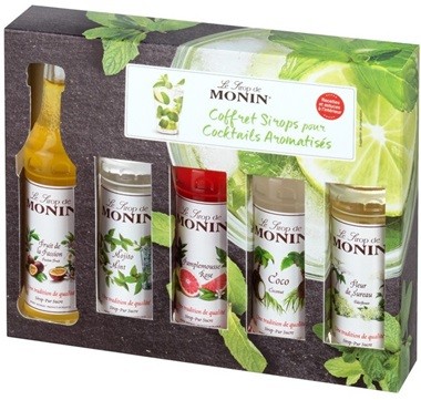 COFFRET COCKTAILS MONIN SIROPS 5X5CL