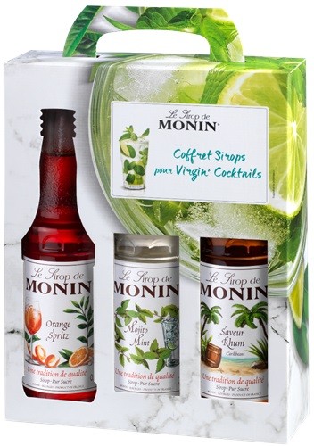 COFFRET VIRGIN MONIN SIROP  3X25  CL