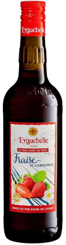 FRAISE DE CARPENTRAS EYGUEBELLE SIROP ARTISAN 70 CL