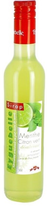 MENTHE CITRON VERT EYGUEBELLE SIROP INÉDIT  50CL 