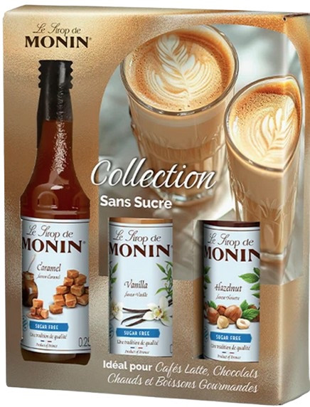 COFFRET SANS SUCRE MONIN SIROP 3X25 CL