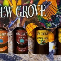 NEW GROVE ILE MAURICE RHUM COFFRET 5 X 5 CL 40°4