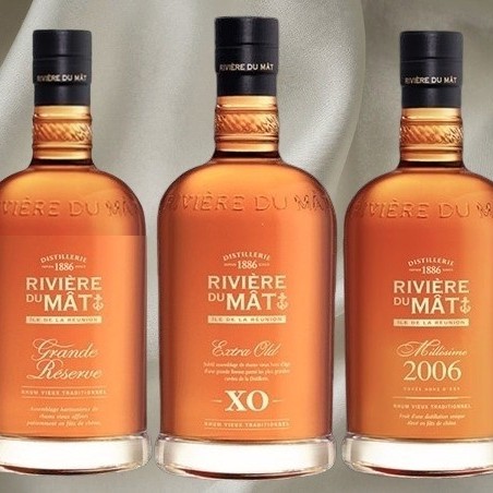 RIVIERE DU MAT RHUM COFFRET 3X20 CL ILE DE LA RÉUNION 