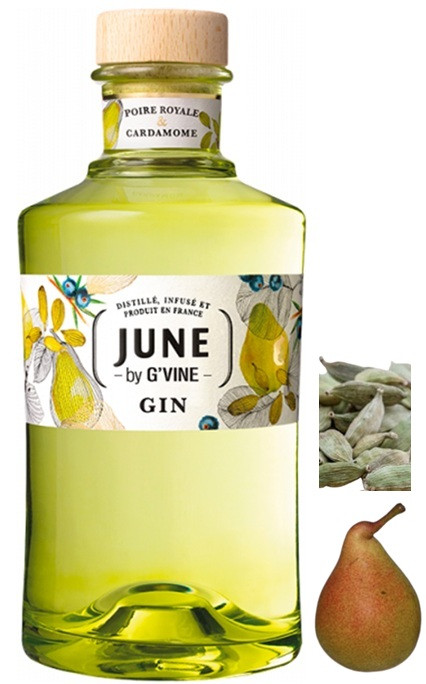JUNE POIRE ROYALE & CARDAMOME GIN FRANCE 70CL 37°5