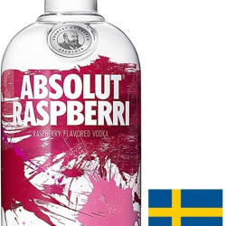 ABSOLUT RASPBERRY VODKA SUEDE 70CL  38Â°