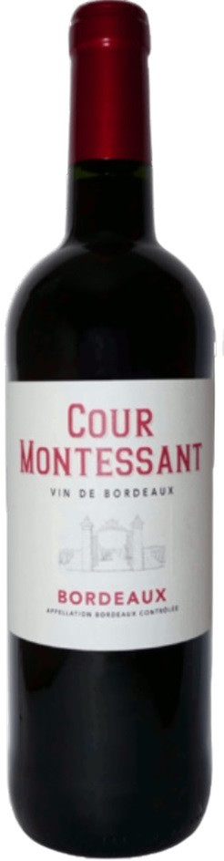 COUR MONTESSANT 2018 BORDEAUX   AOP 75 CL