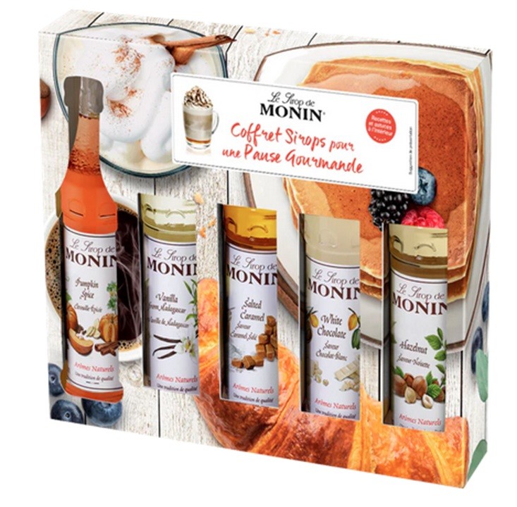 COFFRET PAUSE GOURMANDE 5X5 CL MONIN SIROPS