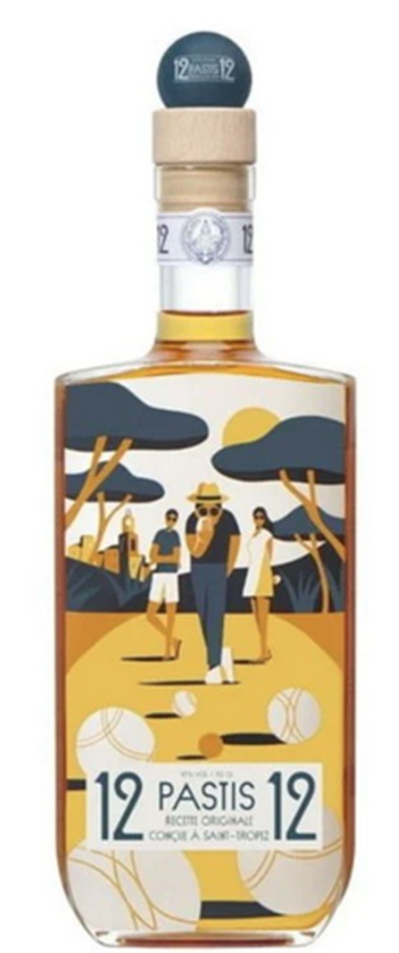 PASTIS 1212 ST TROP PETANQUE 70 CL 45°