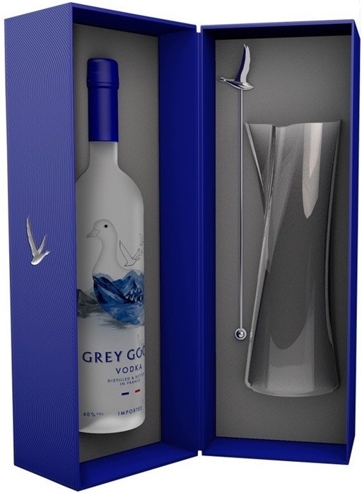 GREY GOOSE COFFRET CARAFE VODKA FRANCE 70CL  40°