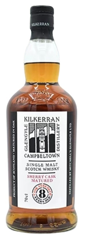KILKERRAN 8 ANS WHISKY  CAMPBELTOWN 70CL 57.4° 